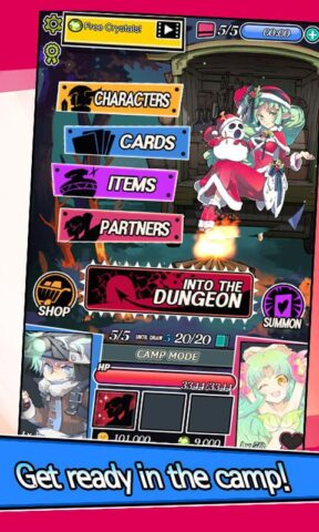 Dungeons und Mädels Karten-RPG für Android