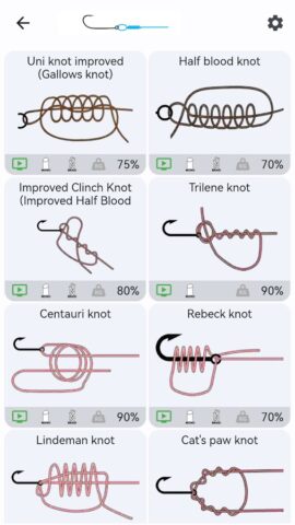 Android için Balıkçılık Knots