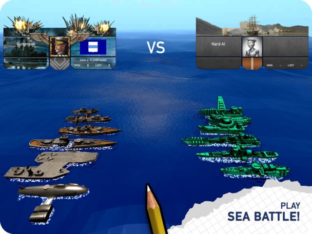 Fleet Battle: Sea Battle game لنظام iOS