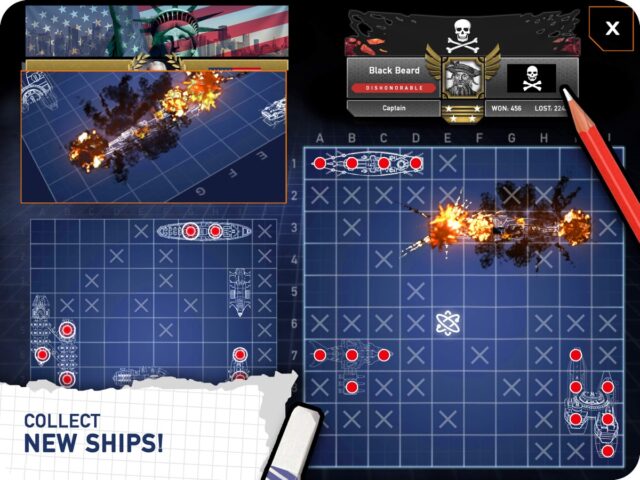 Fleet Battle: Sea Battle game لنظام iOS