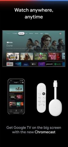 Google TV: assista filmes e TV para iOS