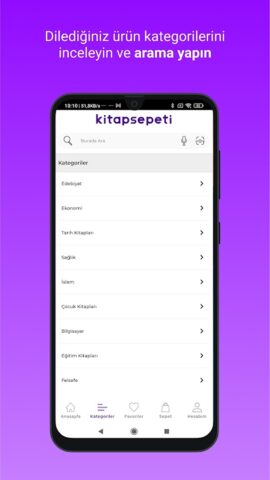 Android 版 Kitap Sepeti