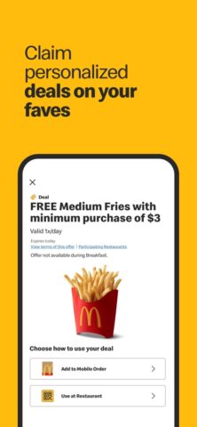 iOS için McDonald’s