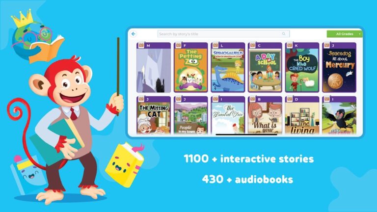 Monkey Stories:Books & Reading pour Android