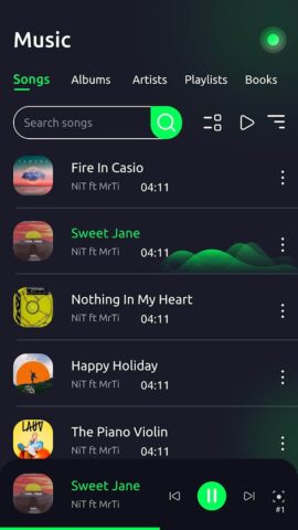 Музыкальный плеер для Android