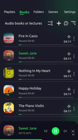 Музыкальный плеер для Android