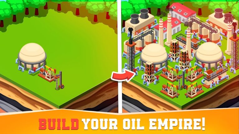Oil Tycoon idle tap miner game สำหรับ Android