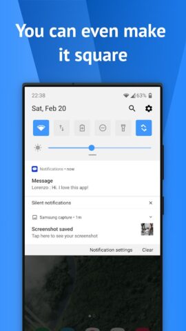 One Shade: Custom Notification pour Android