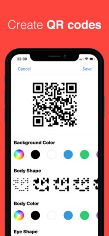 QR Code ϟ pour iOS