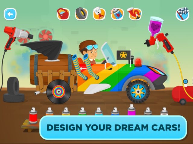 iOS 版 車庫大師 – 兒童模擬駕駛遊戲 赛车. 為孩子們比賽 2+