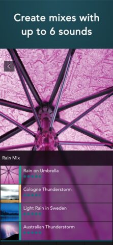 Rain Sounds HQ: sleep aid สำหรับ iOS