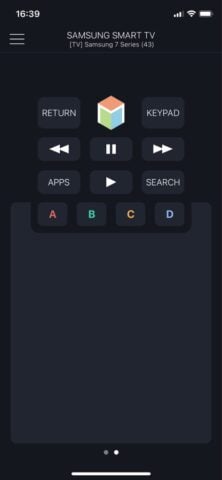 Controle remoto Samsung TV para iOS