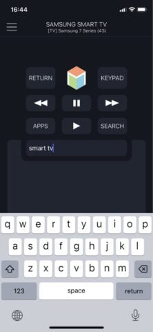 Controle remoto Samsung TV para iOS