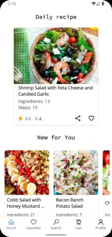 Рецепты салатов с фото для Android