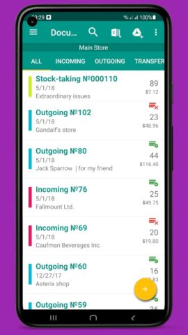 Stock and Inventory Simple for Android