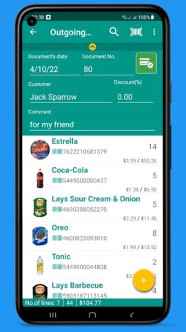 Stock and Inventory Simple สำหรับ Android
