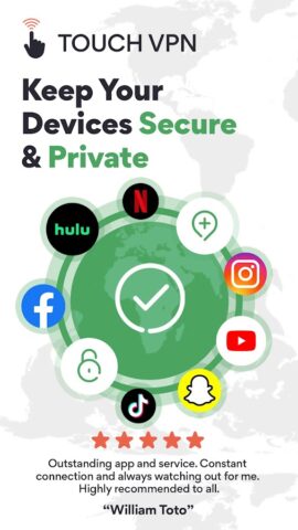 Android 用 TouchVPN – VPN Proxy & Privacy