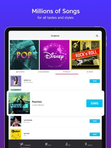 iOS için Karaoke – Sınırsız Şarkı Söyle