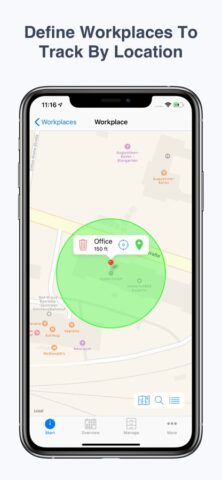 atWork · Work Hours Tracker สำหรับ iOS