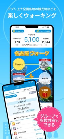 スギサポ walk ウォーキング・歩いてポイント貯まる歩数計 für iOS