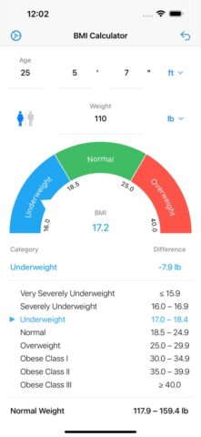 BMI Calculator – Weight Loss لنظام iOS