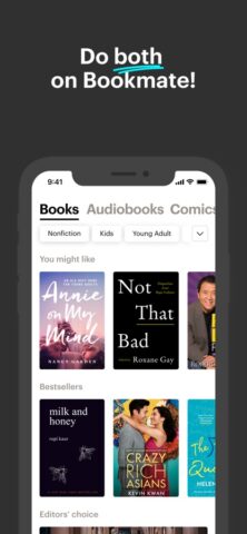 iOS용 Bookmate. Listen & read books