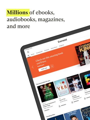 iOS 用 Everand: Ebooks and audiobooks