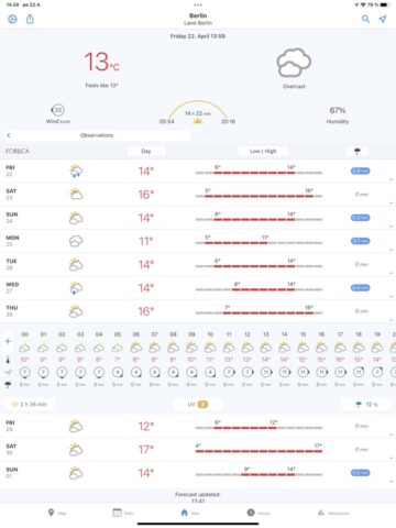 Foreca Weather untuk iOS