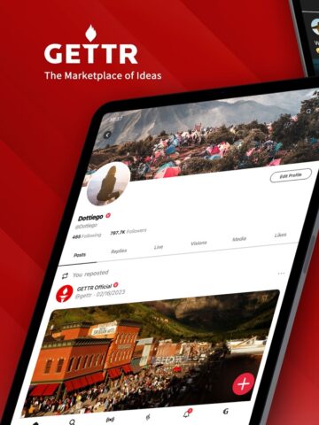 GETTR – A Marketplace of Ideas für iOS