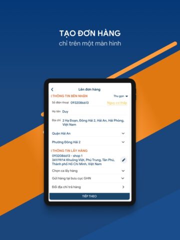 GHN – Giao Hàng Nhanh per iOS