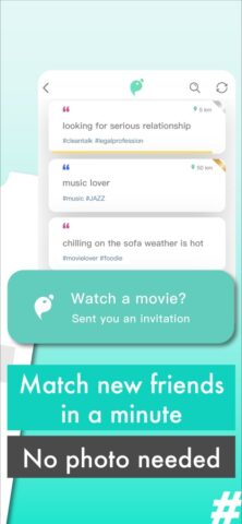 Heymandi:New Friends via Words لنظام iOS