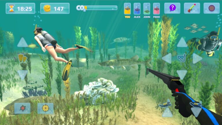 Android 版 狩獵長矛。潛水。