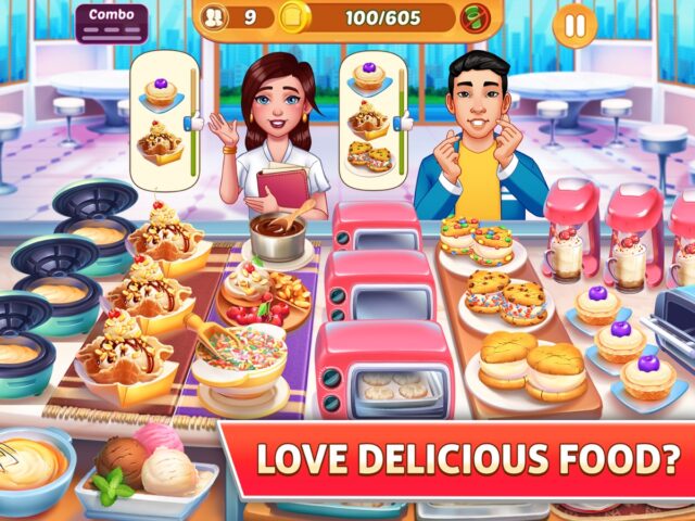 iOS 版 瘋狂廚房：一个餐廳遊戲与瘋狂大廚，煮飯遊戲 对于好玩