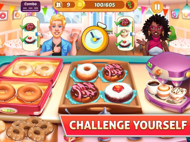 iOS 版 瘋狂廚房：一个餐廳遊戲与瘋狂大廚，煮飯遊戲 对于好玩
