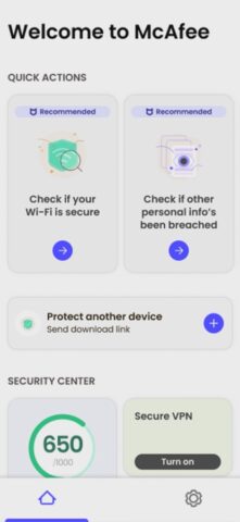 McAfee Security: VPN и защита для iOS