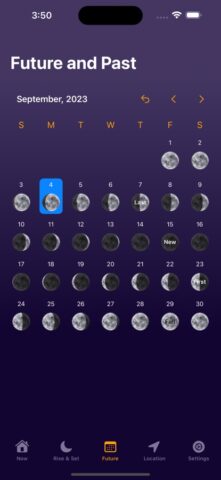 Moon Phase Calendar Plus สำหรับ iOS