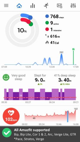 Android 版 Notify & Fitness for Amazfit