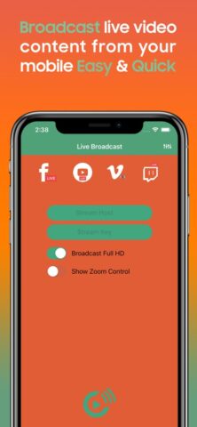 Omega Live Video Broadcast for iOS