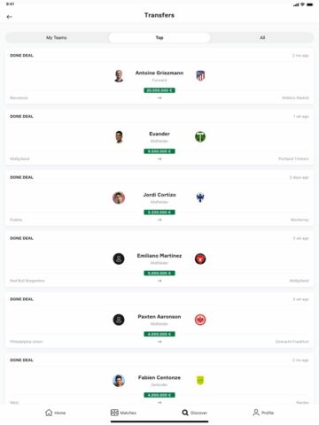 OneFootball Resultados Futebol para iOS