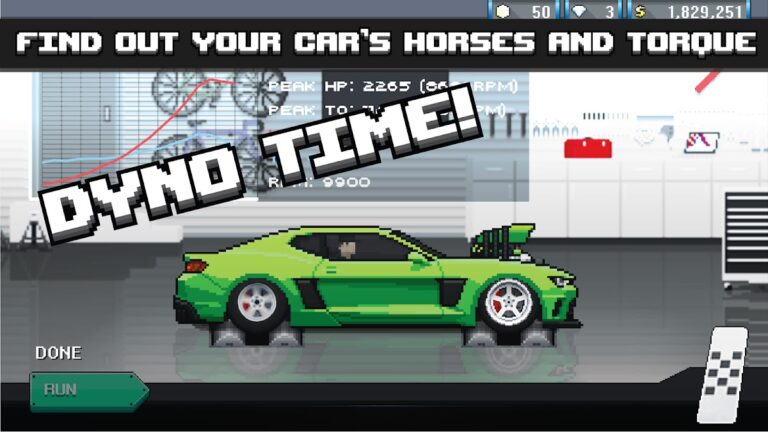 Pixel Car Racer для Android — скриншот 3