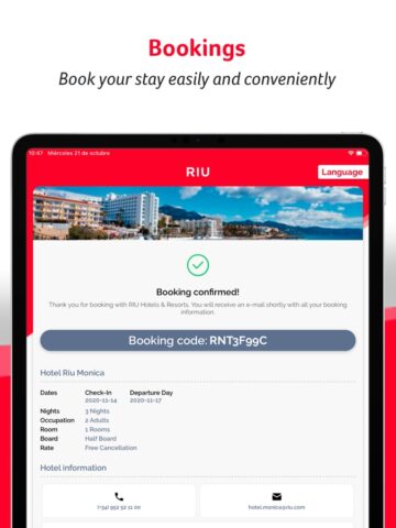 RIU Hotels & Resorts สำหรับ iOS