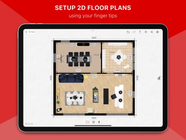 Roomle 3D & AR floorplanner per iOS