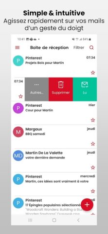 SFR Mail для Android — скриншот 3