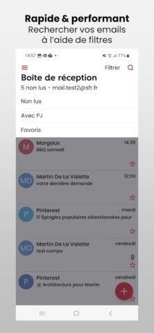 SFR Mail для Android — скриншот 5