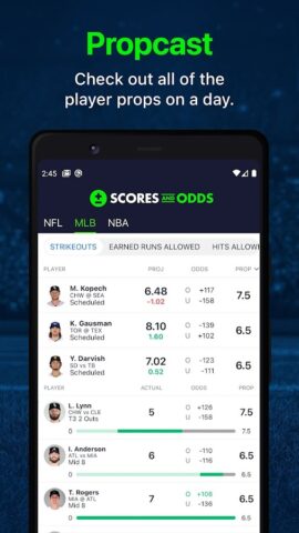Android 版 Scores And Odds Sports Betting