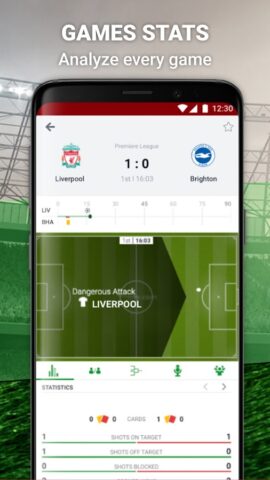 Sporty.com: Live Scores & News لنظام Android