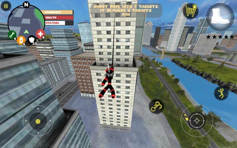 Stick Rope Hero для Android — скриншот 2