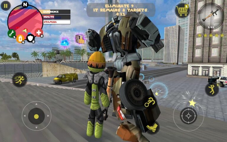 Stick Rope Hero для Android — скриншот 5