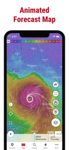 Windfinder: Wind & Weather map لنظام iOS