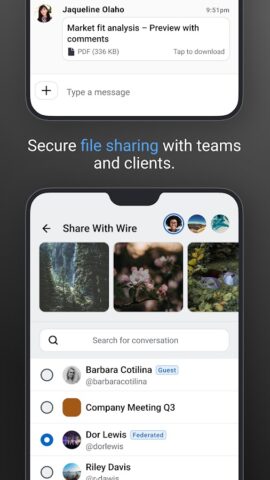 Wire — приватный мессенджер для Android
